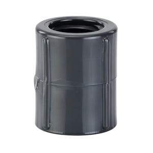 1/2" Schedule 80 Gray PVC Threaded Coupling