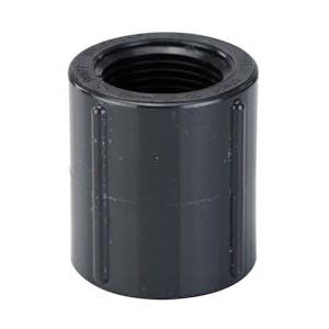 3/4" Schedule 80 Gray PVC Threaded Coupling