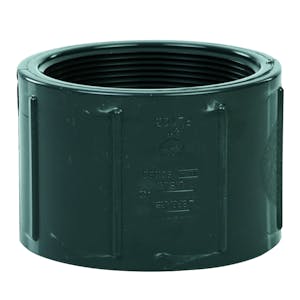 4" Schedule 80 Gray PVC Threaded Coupling