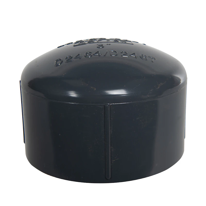 3" Schedule 80 Gray PVC Socket Cap