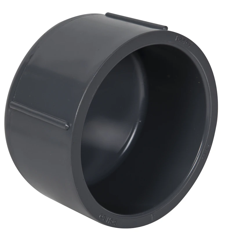 4" Schedule 80 Gray PVC Socket Cap