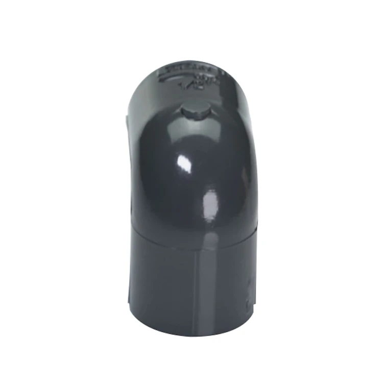 1/2" Schedule 40 Gray PVC Socket 90° Elbow