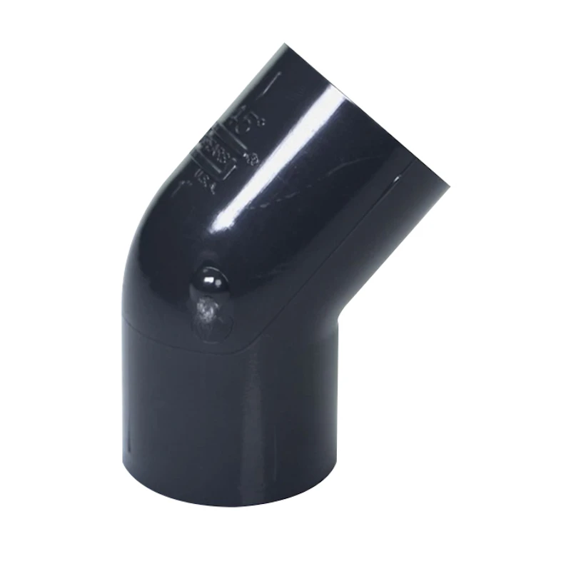 1" Schedule 40 Gray PVC Socket 45° Elbow