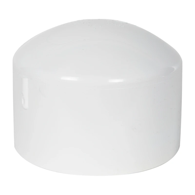 6" Schedule 40 White PVC Socket Cap
