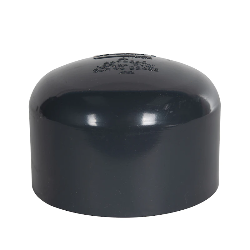 4" Schedule 40 Gray PVC Socket Cap