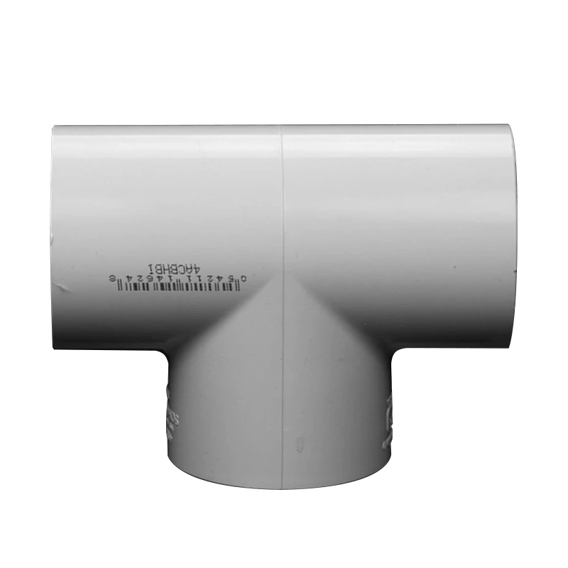 2" Schedule 40 White PVC Socket Tee