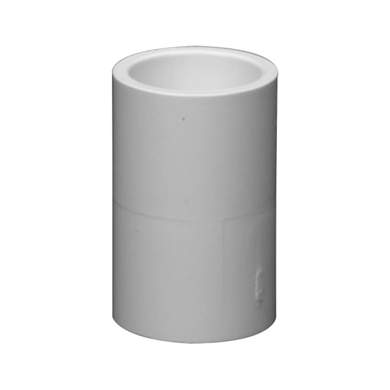3/4" Schedule 40 White PVC Socket Coupling