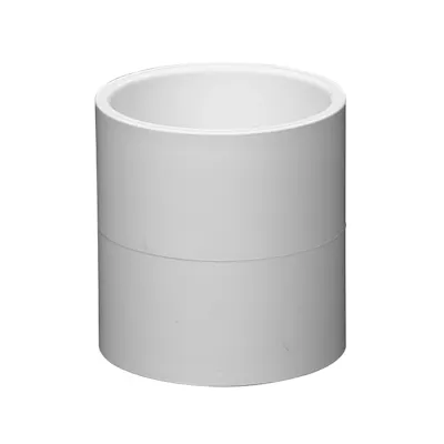 2" Schedule 40 White PVC Socket Coupling