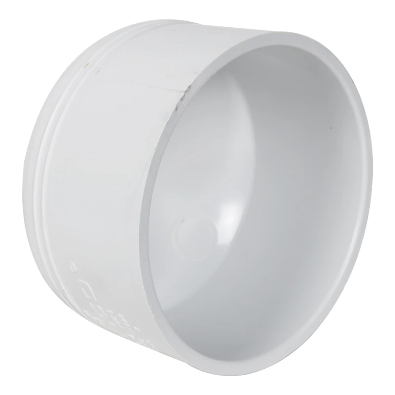 8" Schedule 40 White PVC Socket Cap