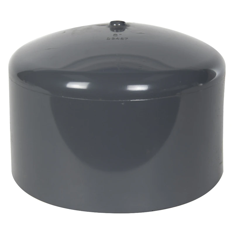 8" Schedule 80 Gray PVC Socket Cap