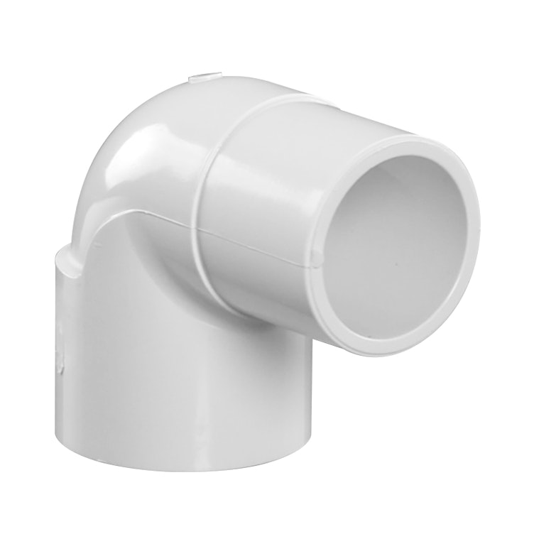 1-1/4" Schedule 40 White PVC Socket x Spigot 90° Street Elbow