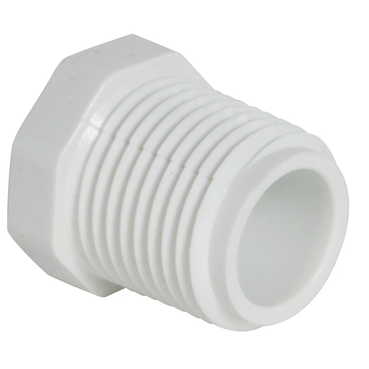 1/2" Schedule 40 White PVC Threaded Plug