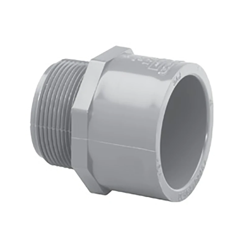1" Schedule 80 Gray CPVC Thread x Socket Male Adapter