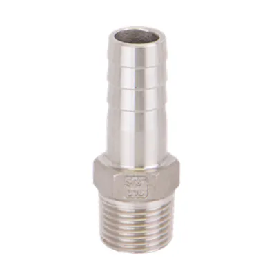 1/2" MNPT x 5/8" Hose Barb 316 Stainless Steel Adapter