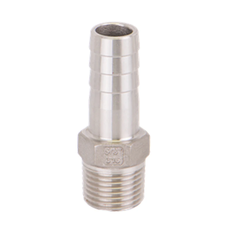1/2" MNPT x 5/8" Hose Barb 316 Stainless Steel Adapter