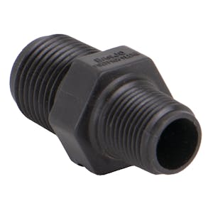 1/2" x 3/8" Polypropylene Reducing Nipple