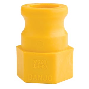 3/4" Adapter x 3/4" FGHT Fitting with PVC Gasket