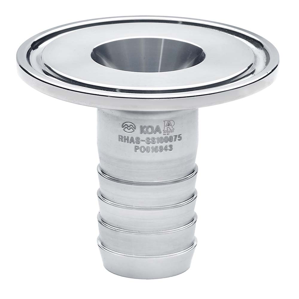 Raccord Tri-Clamp 1/2" NPT Femelle - Acier Inox 304, Virole OD 64mm - Pour Tuyauterie Propre Et Pure - 8