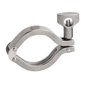4" Stainless Steel Sanitary Double Pin Clamp