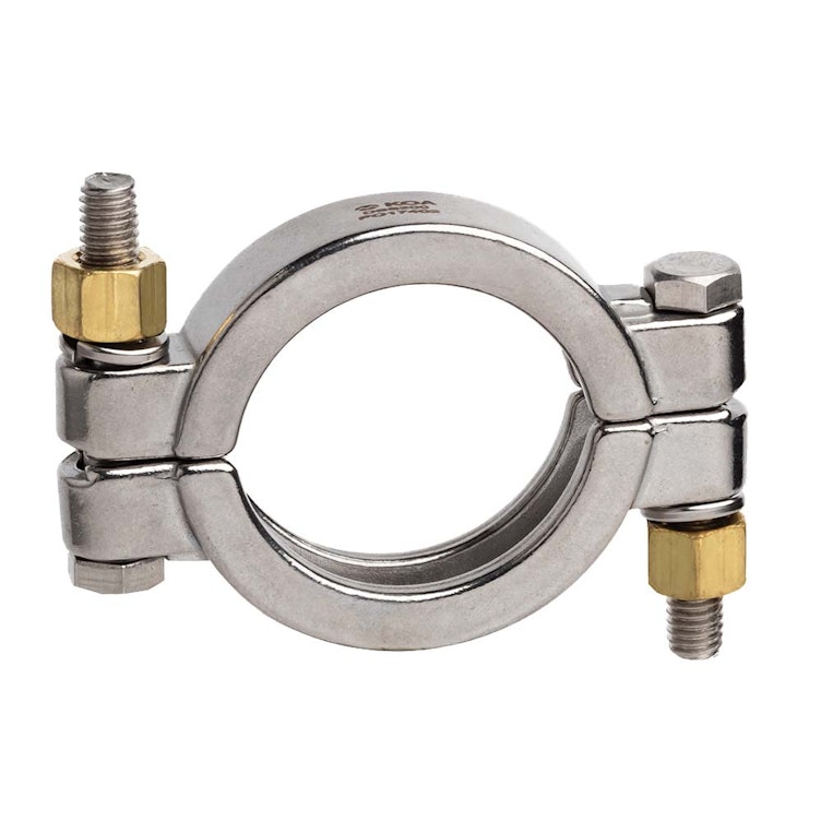 4" Stainless Steel Sanitary Double Bolted Clamp