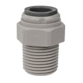 1/4" Tube OD x 1/8" MNPTF Super Speedfit® Gray Acetal Male Pipe Connector