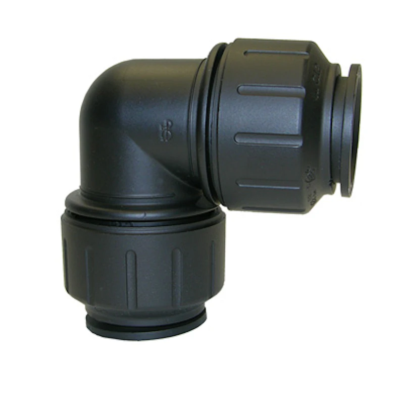 John Guest® Twist & Lock Black UV PEX Union Elbow