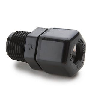 Parker Male Connector Tube to Male NPTF Compression Fitting