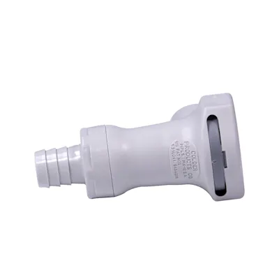 1/2" In-Line Hose Barb HFC 12 Series Polypropylene Coupling Body - Straight Thru (Insert Sold Separately)