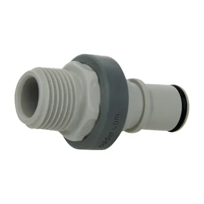 1/2" NPT NS6 Series Polypropylene Non-Spill Coupling Insert (Body Sold Separately)