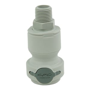 1/2" NPT Valved CPC™ Pipe Thread Non-Spill Coupling Body (Insert Sold Separately)