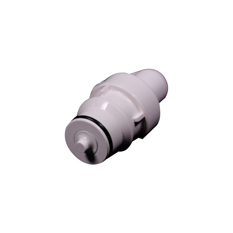 1/2" Hose Barb HFC 35 Series Polysulfone Elbow Coupling Insert - Shutoff (Body Sold Separately)