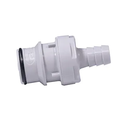 3/8" In-Line Hose Barb HFC 12 Series Polypropylene Coupling Insert - Straight Thru (Body Sold Separately)