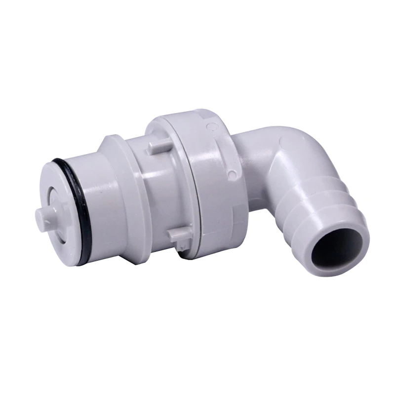 1/2" Hose Barb HFC 12 Series Polypropylene Elbow Coupling Insert - Shutoff (Body Sold Separately)