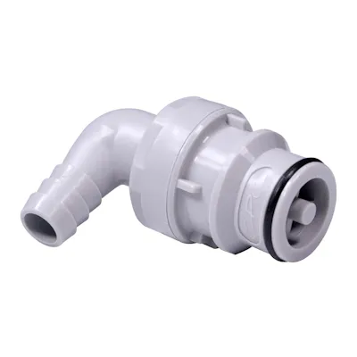 3/8" Hose Barb HFC 12 Series Polypropylene Elbow Coupling Insert - Straight Thru (Body Sold Separately)