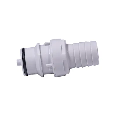 5/8" In-Line Hose Barb HFC 12 Series Polypropylene Coupling Insert - Shutoff (Body Sold Separately)