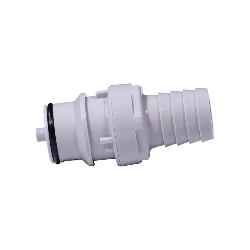 5/8" In-Line Hose Barb HFC 12 Series Polypropylene Coupling Insert - Shutoff (Body Sold Separately)