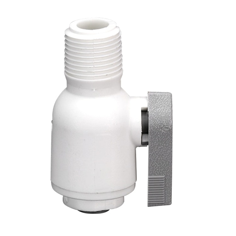 1/4" OD Tube x 3/8" NPTF LIQUIfit™ Male Connector Valve