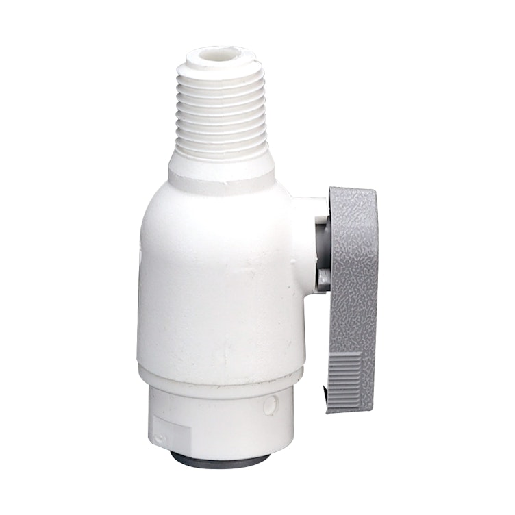 3/8" OD Tube x 1/4" NPTF  LIQUIfit™ Male Connector Valve