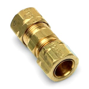 3/8" Tube x 3/8" Tube Brass Compress-Align® Union