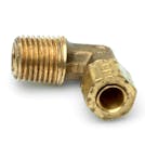 1/4" Tube x 1/4" MPT Brass Compress-Align® Male Elbow