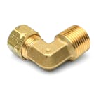 3/8" Tube x 3/8" MPT Brass Compress-Align® Male Elbow