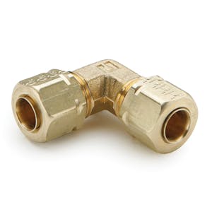 3/8" Tube x 3/8" Tube Brass Compress-Align® Union Elbow