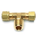 1/4" Tube x 1/4" Tube x 1/4" MPT Brass Compress-Align® Male Branch Tee