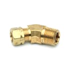 3/8" Tube x 3/8" MPT Brass Compress-Align® 45° Elbow