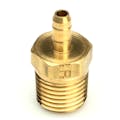 0.170" ID Tube x 1/4" MNPT Dubl-Barb®  Brass Male Connector