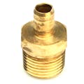 3/8" ID Tube X 1/2" MNPT Dubl-Barb®  Brass Male Connector