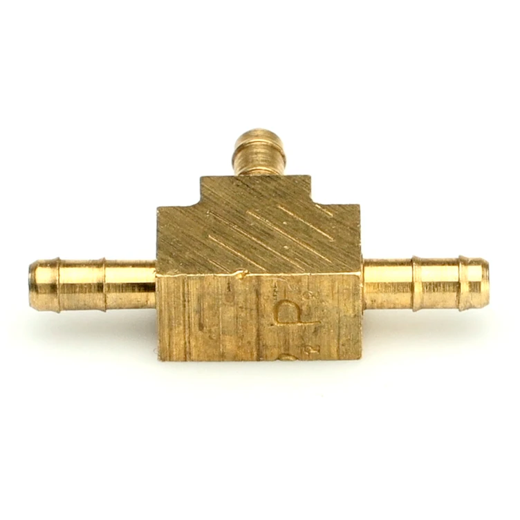 0.096" ID x 0.096" ID x 0.096" ID Tube Dubl-Barb® Brass Union Tee