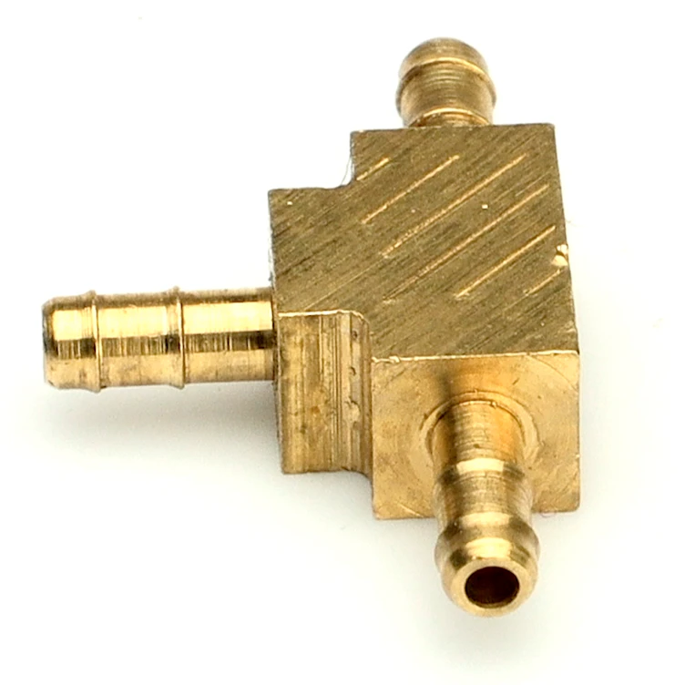 0.096" ID x 0.096" ID x 0.096" ID Tube Dubl-Barb® Brass Union Tee