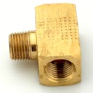 1/8" FPT x 1/8" FPT x 1/8" MPT Brass Male Branch Tee
