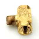 1/4" FPT x 1/4" FPT x 1/4" MPT Brass Male Branch Tee